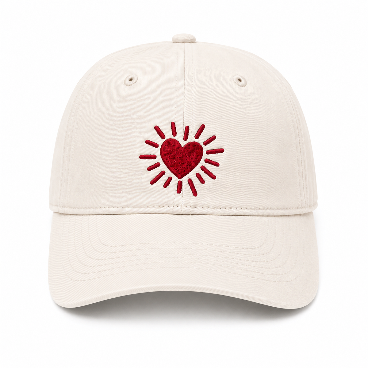 Casquette brodée Cœur Rouge, photographie produit complémentaire 2