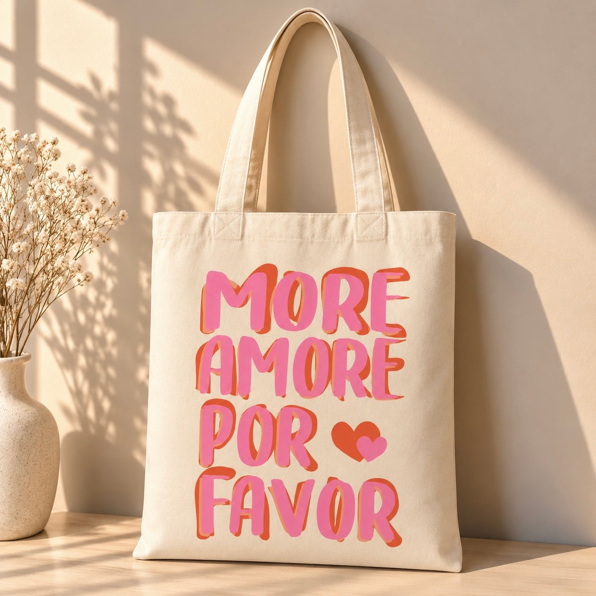 Tote Bag – More Amor Por Favor Rose