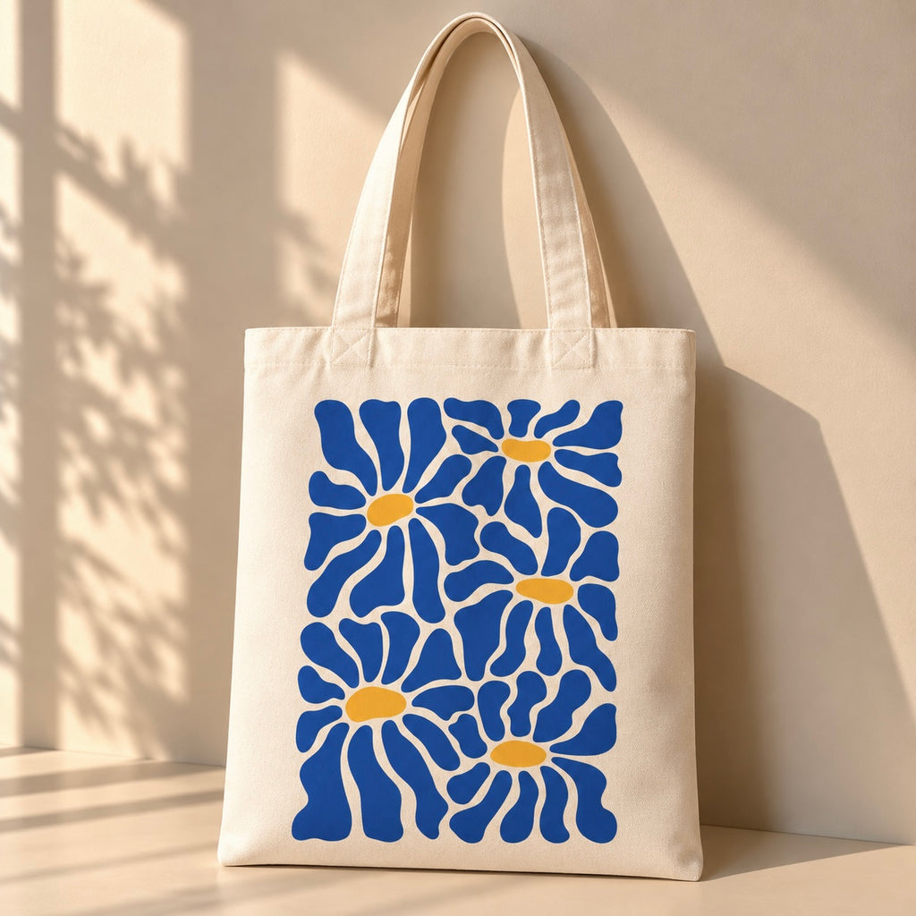 Tote Bag – Fleurs Bleues