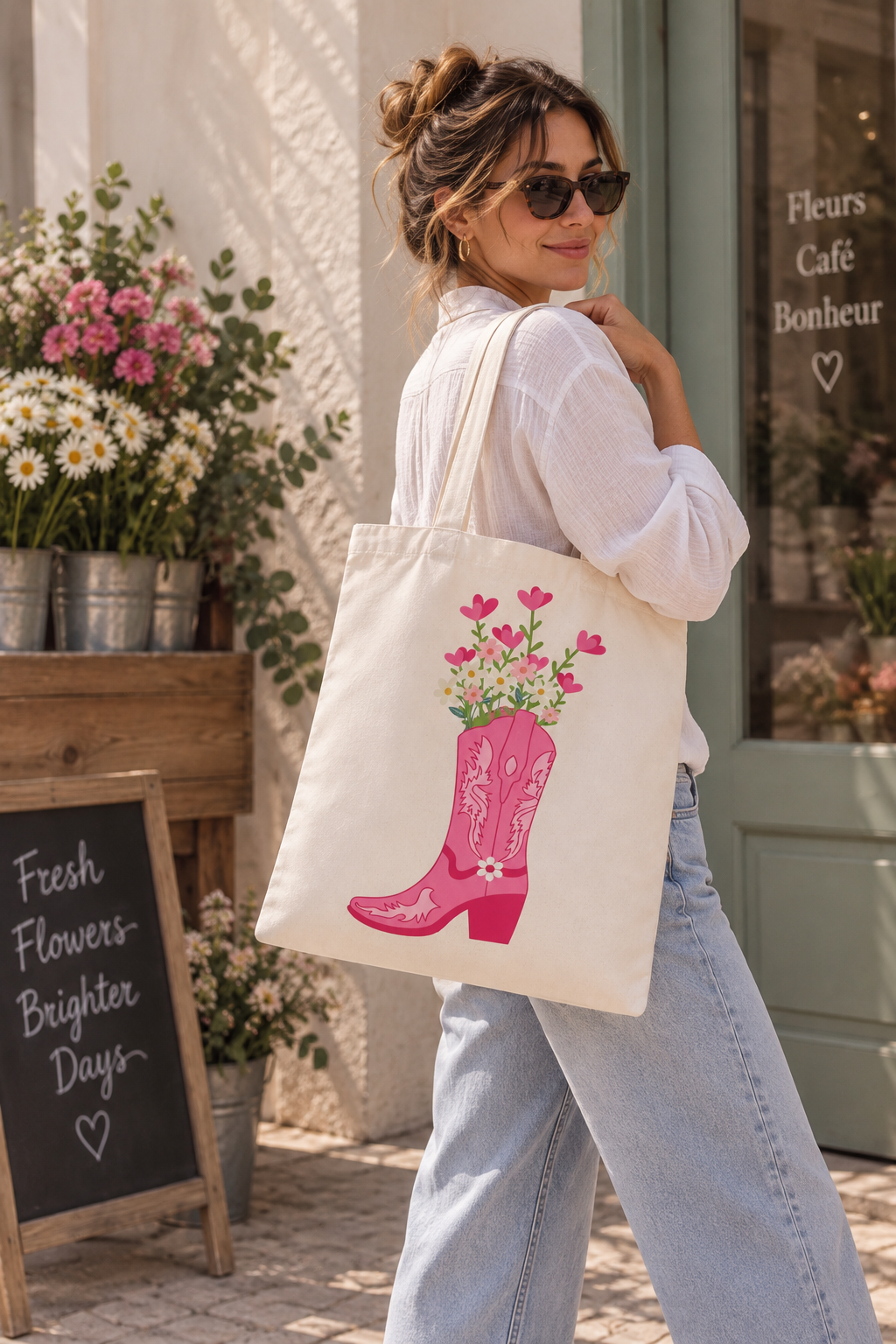 Tote Bag Botte Fleurie — photo complémentaire 1