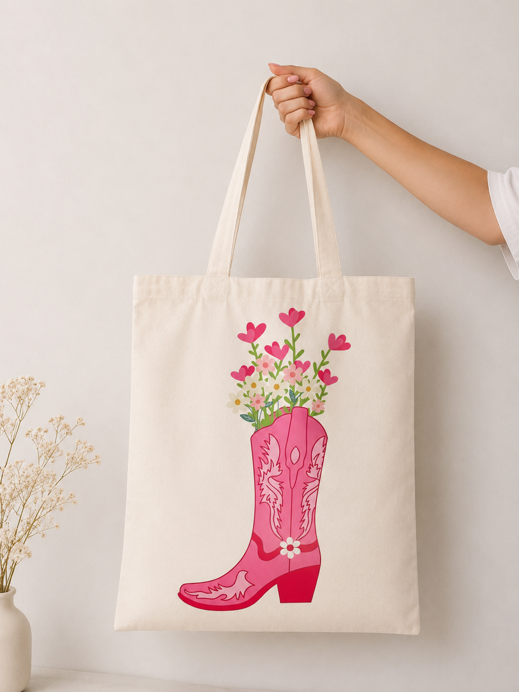 Tote Bag Botte Fleurie — photo principale