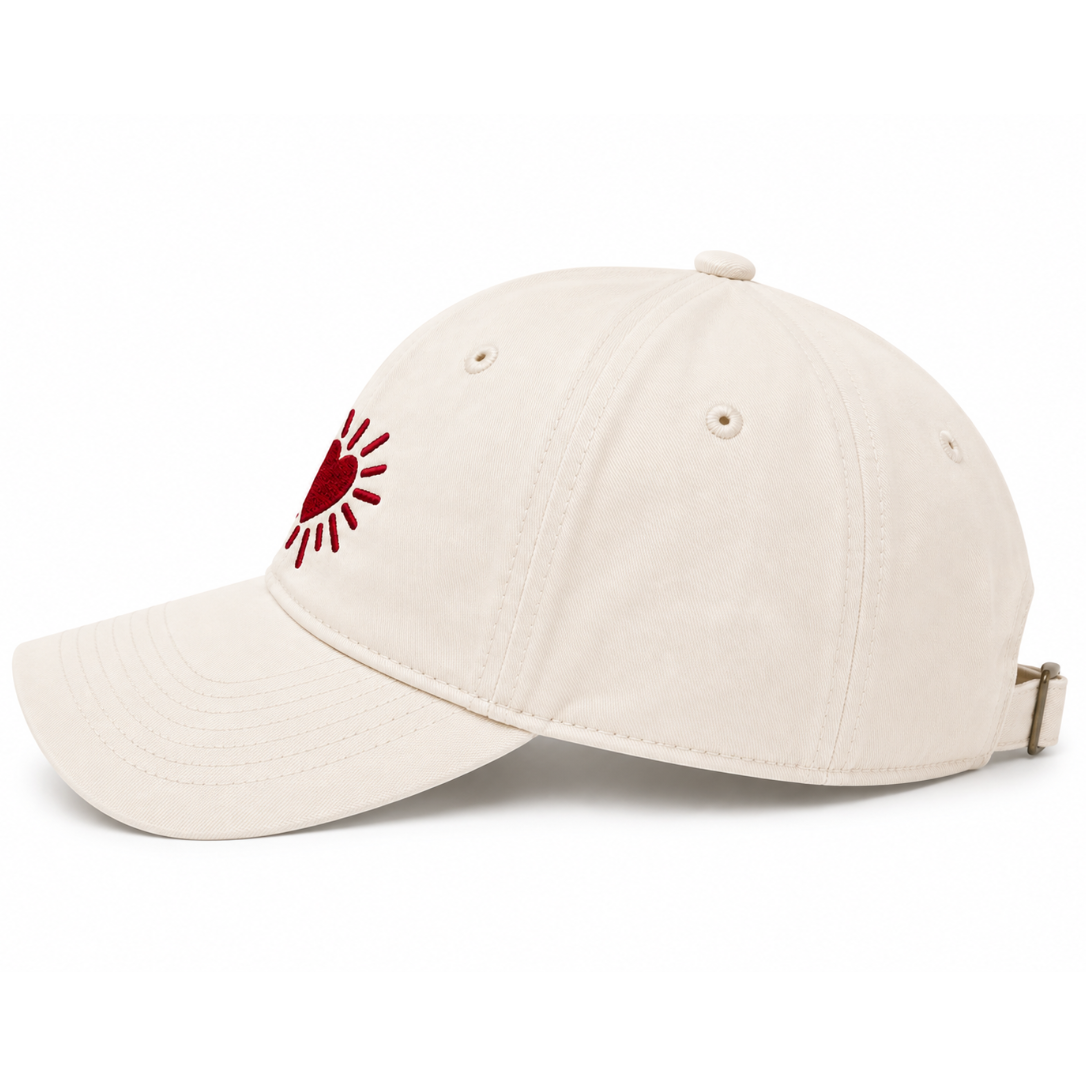 Casquette Cœur Rouge Sunny Society, photographie produit complémentaire 3