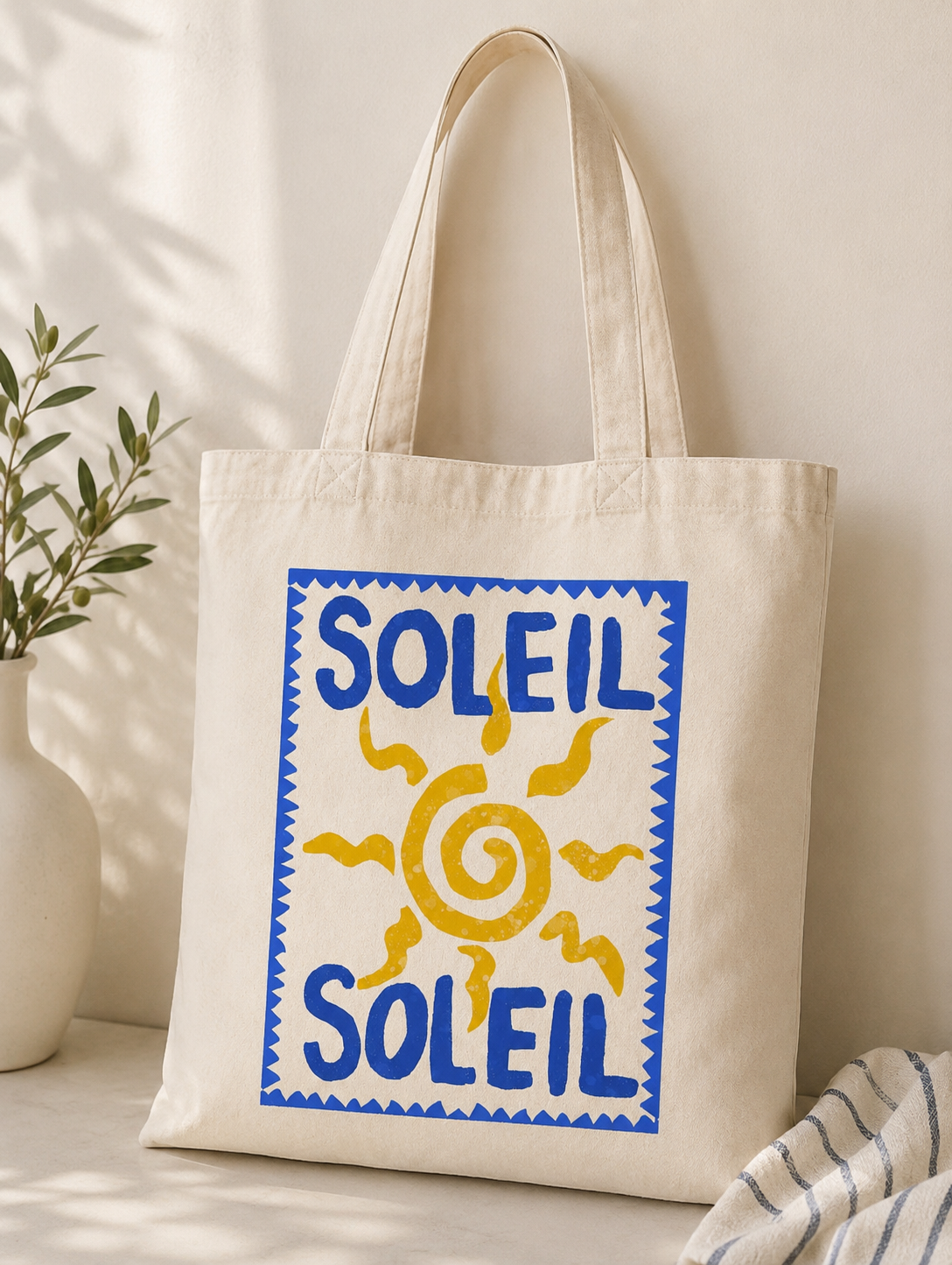 Tote bag Soleil Soleil Sunny Society, photographie principale du sac
