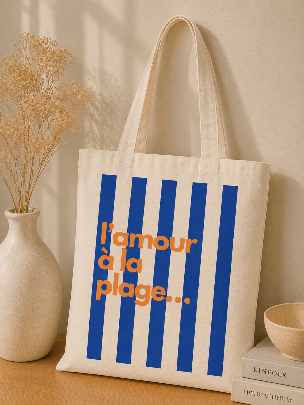 Tote Bag L’amour à la plage — photo principale