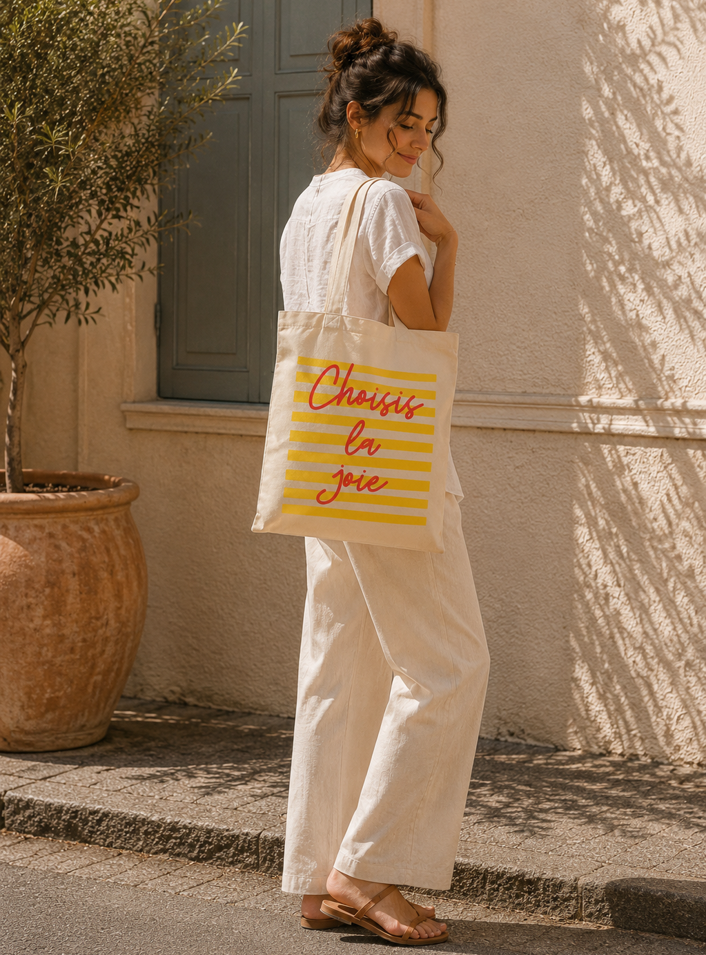 Tote Bag Choisis la joie — photo complémentaire 1