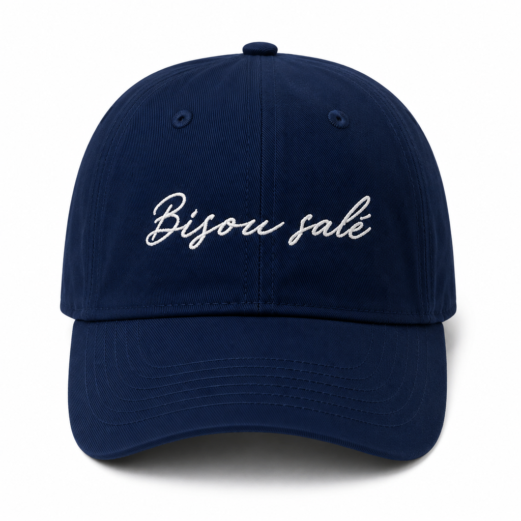 Casquette brodée Bisou Salé — photo complémentaire 2
