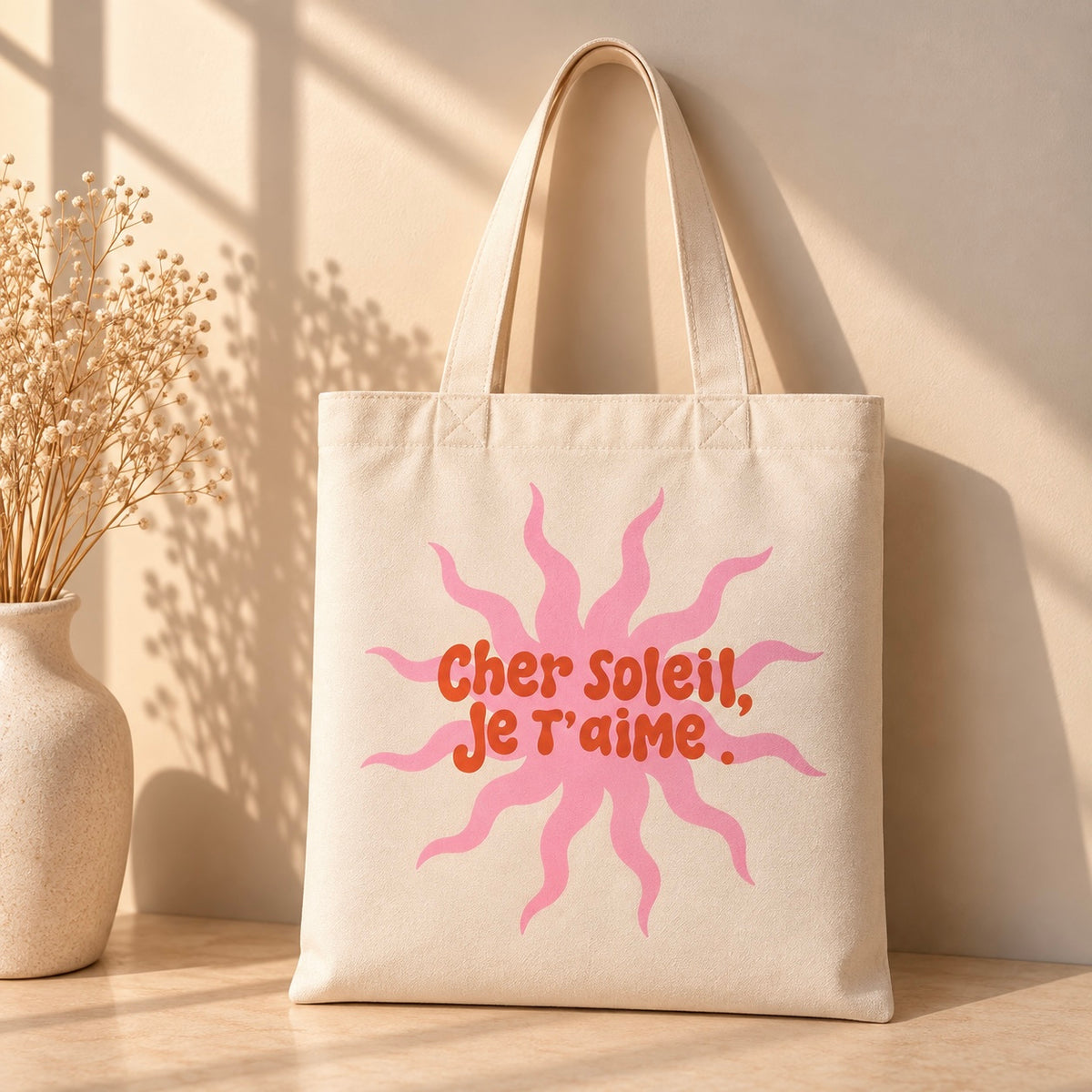 Tote Bag – Cher Soleil, Je T’aime