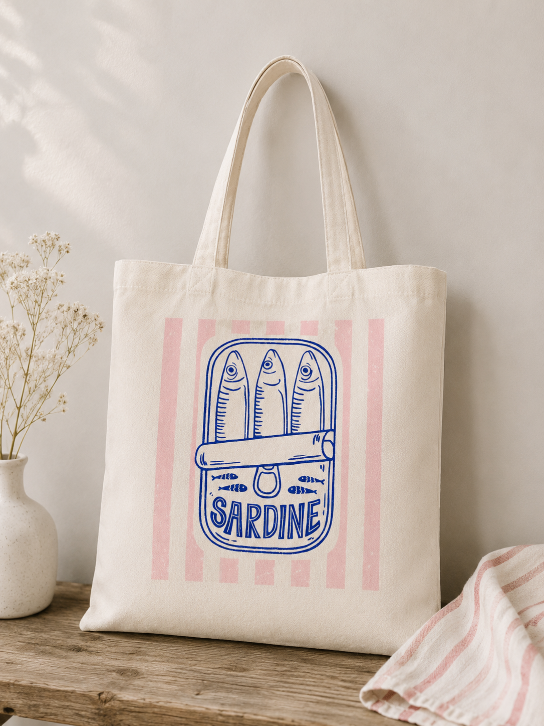 Tote Bag Boîte de Sardines — photo principale