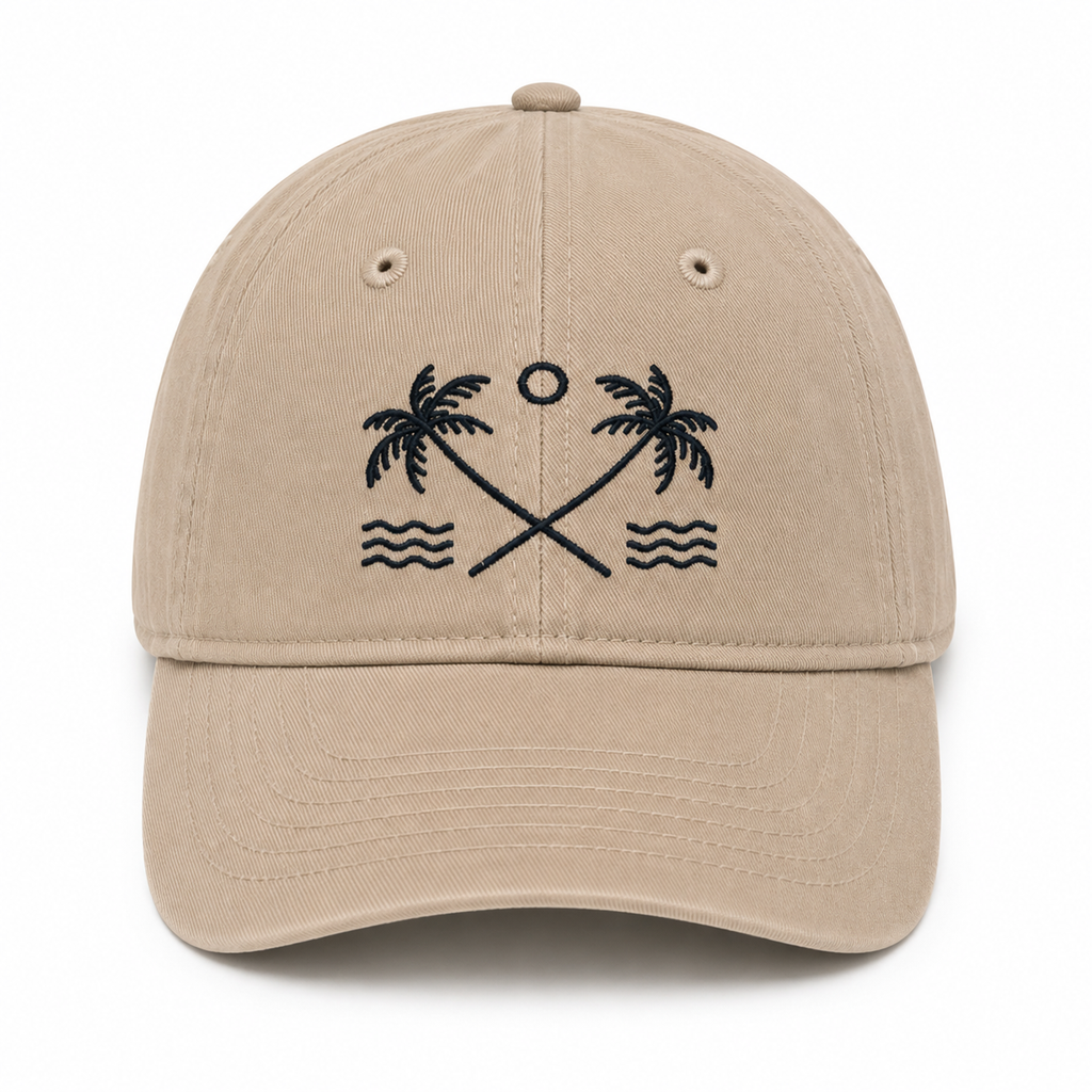 Casquette brodée Palmier Marron — photo complémentaire 2