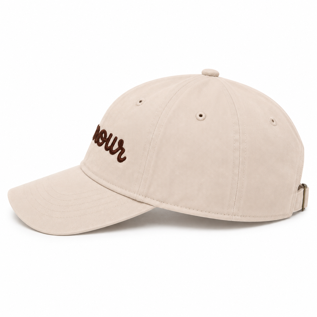Casquette brodée Amour Marron — photo complémentaire 3