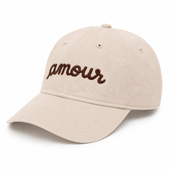 Casquette brodée Amour Marron — photo complémentaire 1