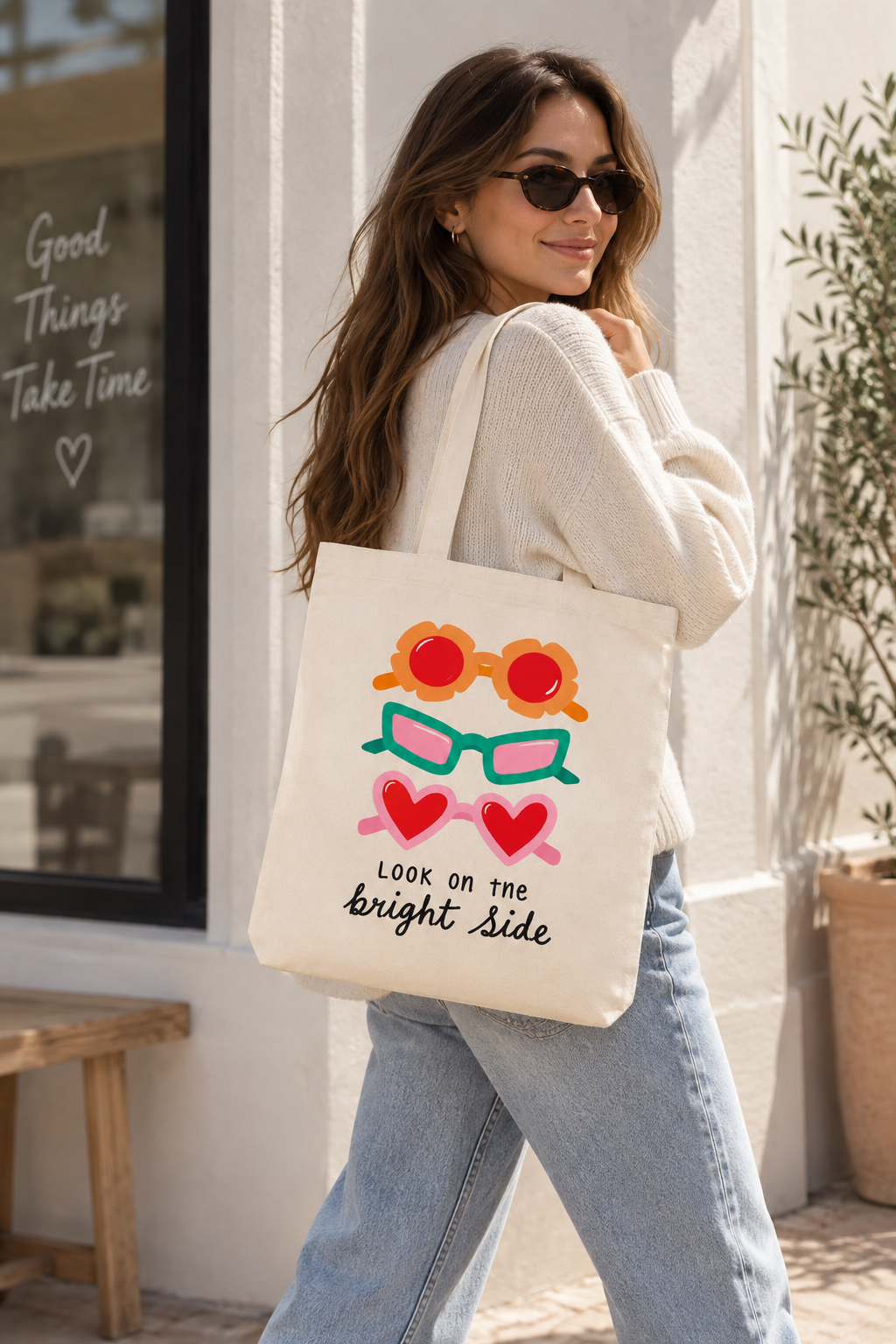 Tote Bag Lunettes Colorées — photo complémentaire 1