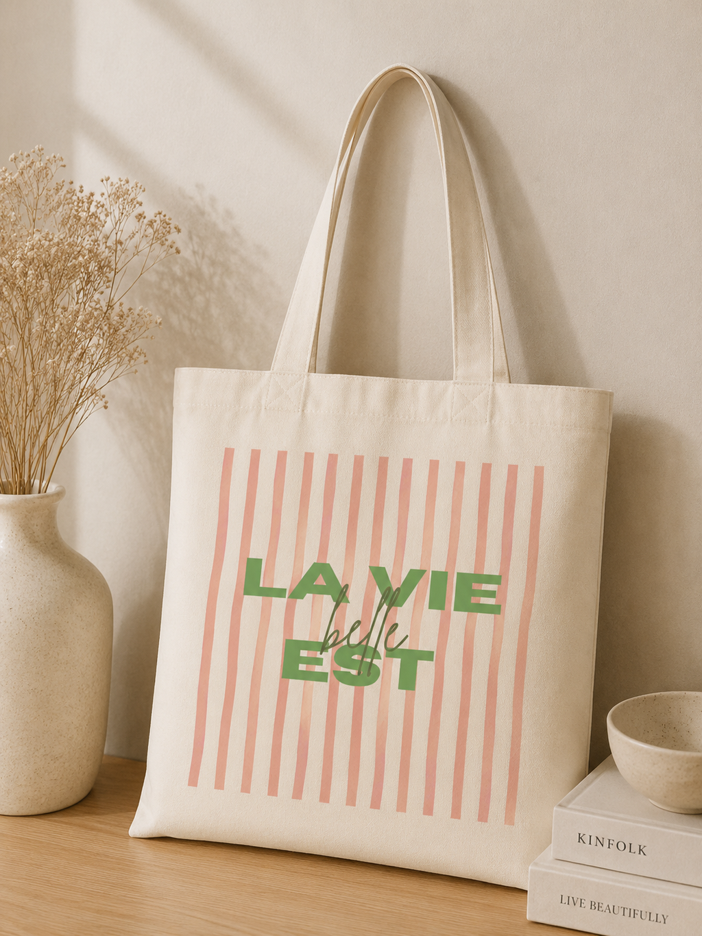 Tote Bag La Vie est Belle — photo principale