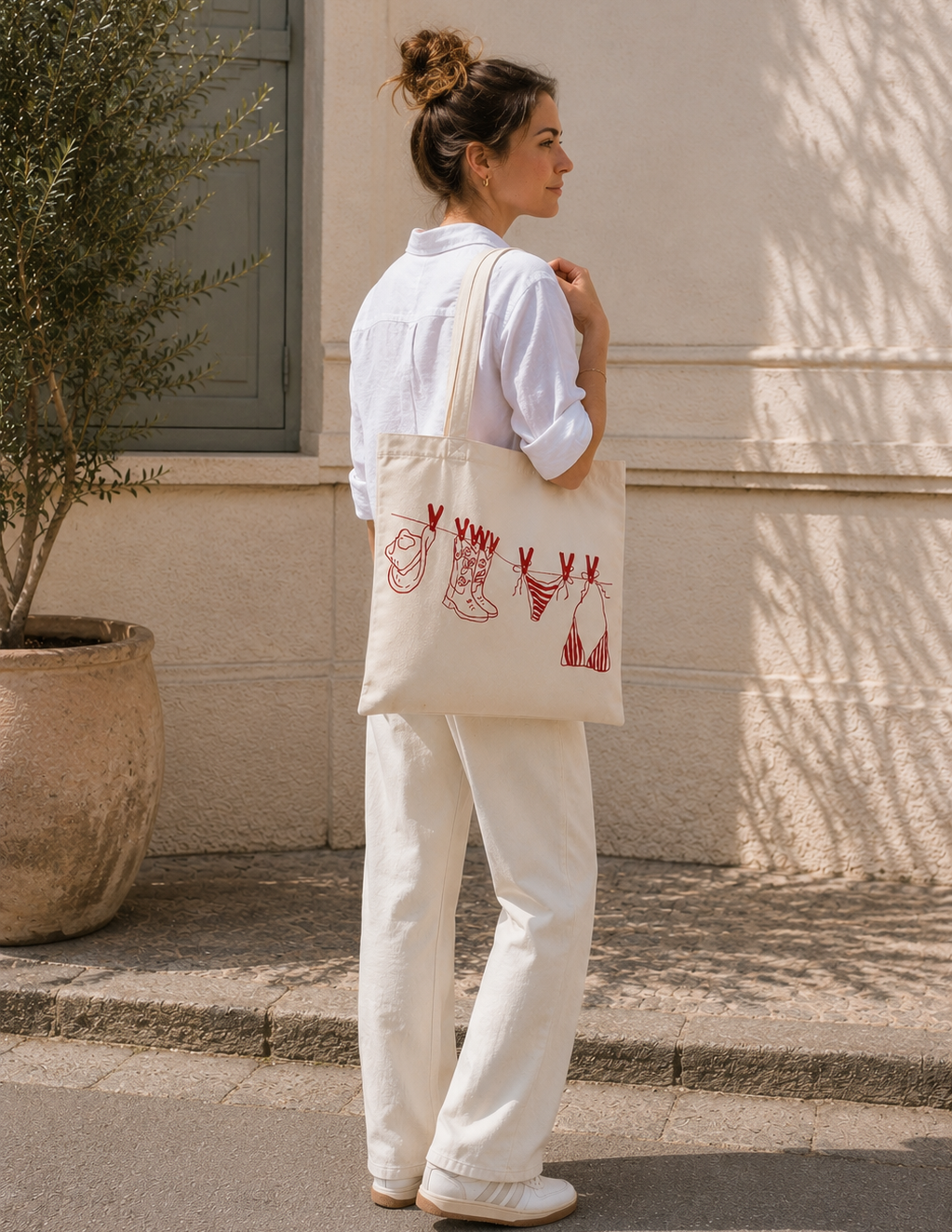 Tote Bag Linge Étendu — photo complémentaire 1