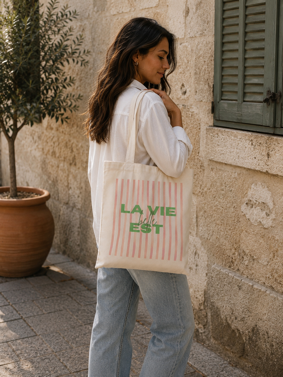 Tote Bag La Vie est Belle — photo complémentaire 1