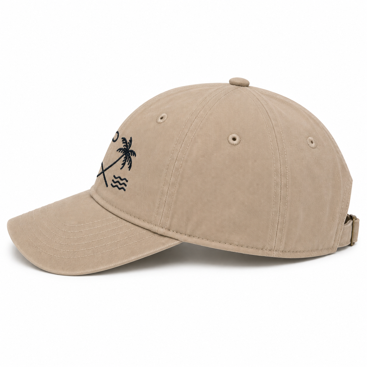 Casquette brodée Palmier Marron — photo complémentaire 3