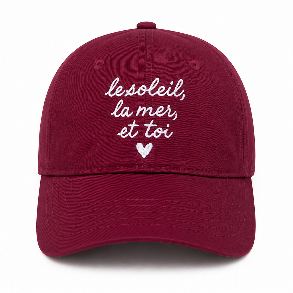 Casquette Le soleil, la mer et toi — photo complémentaire 2