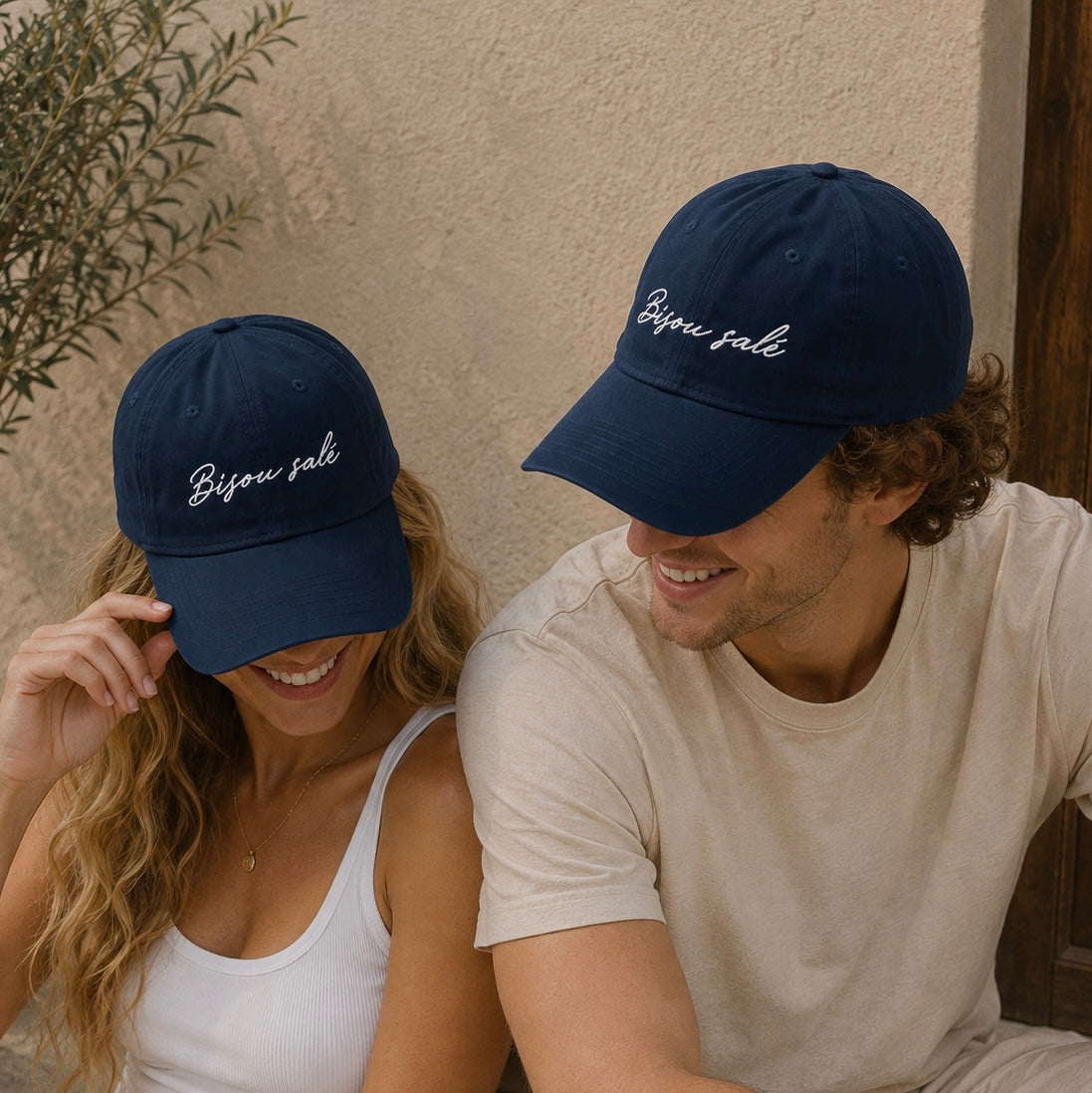 Casquette brodée Bisou Salé — photo principale
