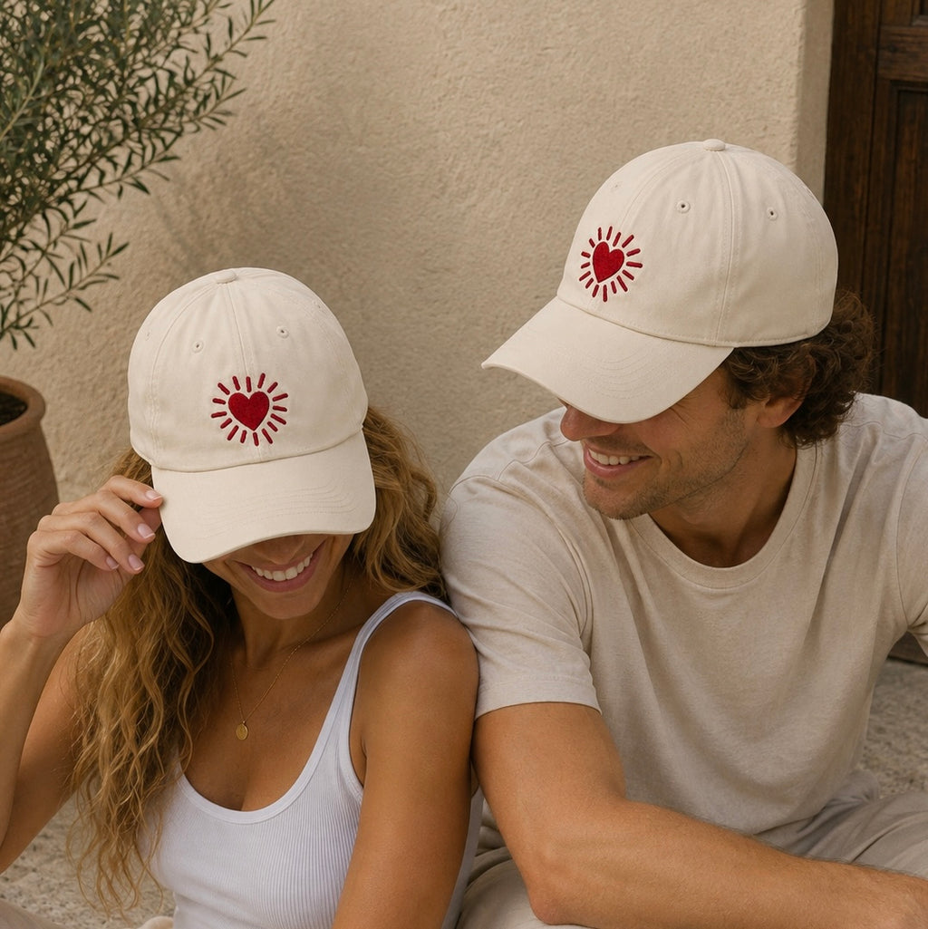 Casquette brodée Cœur Rouge Sunny Society, photographie principale