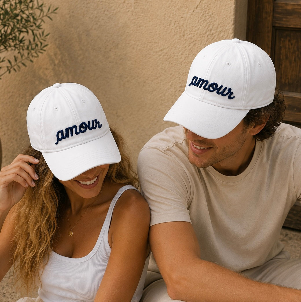Casquette brodée Amour Bleu — photo principale