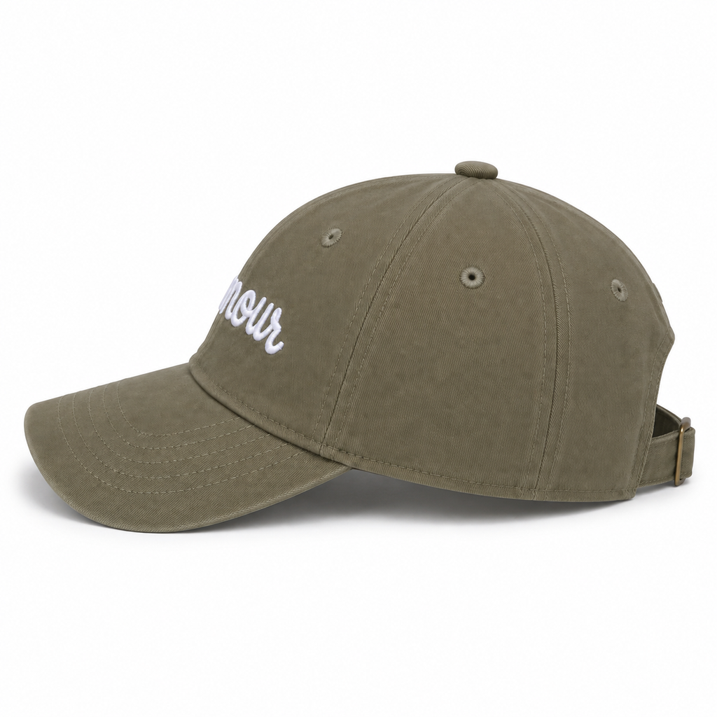 Casquette brodée Amour Kaki — photo complémentaire 3